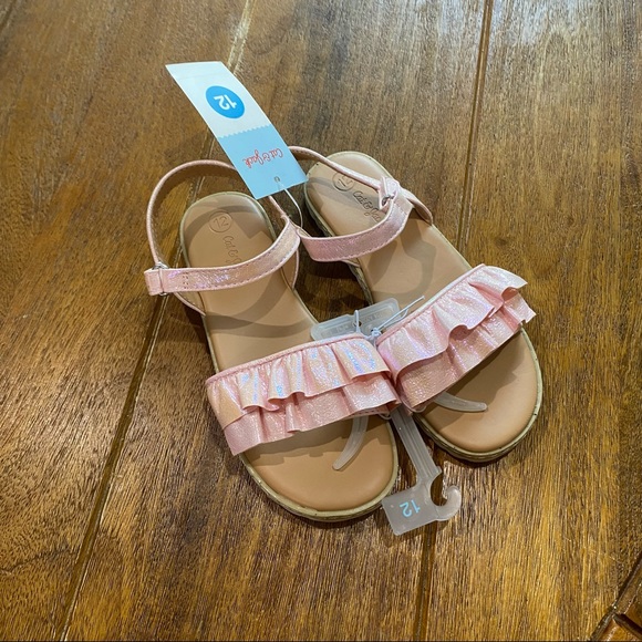 Cat & Jack Shoes Toddler Girl Pink Glitter Sandal Poshmark